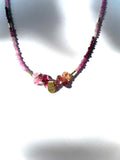 Collar turmalina rosa