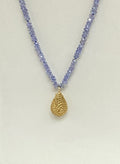 Collar tanzanita y oro